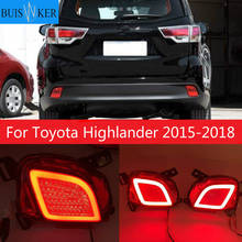 Conjunto multi-funções led refletor luz para toyota highlander 2015-2018 amortecedor traseiro luz de nevoeiro luz de sinal de volta 2024 - compre barato