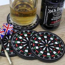 4 Pcs Mini Kitchen Table Mat Utensils Dart Board Styled Cup Mouse Pad Coaster Dart Board Drink Bottle Beer Beverage Placemat 2024 - buy cheap