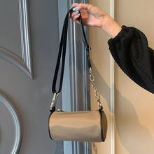 Fashion Large PU Leather Shoulder Bag Woman Casual Tote Nylon Solid Color Handbag Crossbody 2024 - buy cheap