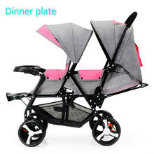 Baby Twin Stroller Front and Rear Seat Flat Lie Double Stroller Portable Folding Baby Stroller 2 In 1 Newborn Twins Baby Cart 2024 - buy cheap