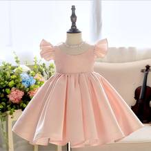 Pink Christening Gowns Beads Lace Tulle Princess Dress Event Party Wear 1 Year Baby Girl Birthday Dresses Infant Baptism Gown 2024 - buy cheap