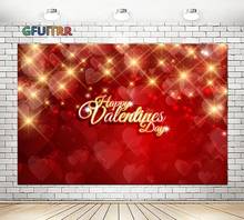 GFUITRR Valentine's Day Photography Backdrops Wedding Birthday Party Decoration Background Red Glow Vinyl Photo Studios Props 2024 - buy cheap