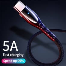 FLOVEME 5A USB Type C Cable For Samsung S20 S10 Plus Xiaomi Fast Charging Wire Cord USB-C Charger Mobile Phone USBC Type-c Cable 2024 - buy cheap