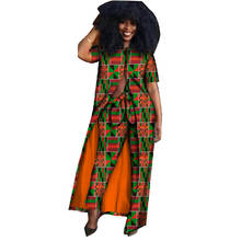 BRW Summer 2 Piece African Clothing Dashiki Pant and Long Top African Print Clothing Bazin Plus Size 6xl African Outfits WY610 2024 - buy cheap