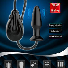 2020 Huge Inflatable Big Anal Plug strong Vibrator Butt plug Anus Balls Erotic Sex Toys For Man Women Anal Sex Prostate Massager 2024 - buy cheap