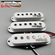 Wilkinson-Pastillas de guitarra eléctrica, pastillas de bobina única clásica para guitarra ST White WOVS 2024 - compra barato