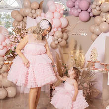 Flower Girl Dress for Wedding Party Tulle Girls Birthday Dress Pageant Gown Mom and Daughter Matching Clothes 2024 - buy cheap