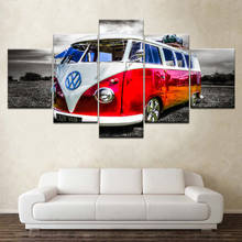 Modern Home Wall Art Decor Frame Picture HD Prints 5 Pieces Retro Bus Transportation Car Truck Painting On Canvas Poster Artwork 2024 - buy cheap