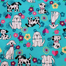 140cm Width Cartoon Dog Printed 100% Cotton Fabric for Boy/Girl Clothes Hometextile Cushion Cover Backpacks DIY Sewing 2024 - buy cheap