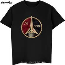 CCCP Russian Soviet USSR T-Shirt Hammer And Sickle Print Men T-Shirt Summer Short Sleeve O-neck Tees Tops Harajuku Streetwear 2024 - buy cheap