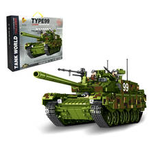 Military War Type 99 Main Battle Tank Model Bricks Building Blocks Toys for Children Gifts 1339Pcs 2024 - buy cheap