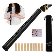 HiXing C Key Saxophone Set Mini Pocket Saxophone Sax Kit ABS Material with Mouthpieces 10pcs Reeds Carrying Bag Black embossed 2024 - buy cheap