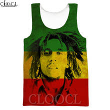 CLOOCL-camisetas sin mangas con estampado 3D de Bob Marley para hombre y mujer, ropa informal estilo Hip Hop, ropa de Fitness para verano 2024 - compra barato