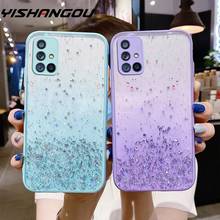 Funda de silicona suave para Samsung, funda transparente con purpurina brillante para Samsung A51, A71, A52, A72, A32, S20 FE, S21 Ultra, A12, A50, A21S 2024 - compra barato