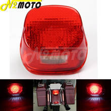 Red Motorcycle LED Taillight Rear Brake Light Stop Light For Harley Sportster XL Touring Dyna FXST FXSTS FXSTB FXSTC 2003-later 2024 - buy cheap