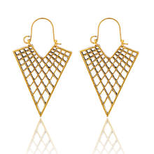 Tocona Rock Punk Openwork Metal Geometric Earrings for Girl Golden Statement Earrings 2019 Women's Jewelry Party Gif 9030 2024 - buy cheap