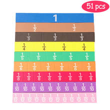 51pcs Magnetic Rainbow Fraction Tiles Early Educational Math Toys Kids Learning Educational Toy Montessori Kids Math Baby Toy#20 2024 - buy cheap