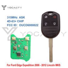 YOCASTY-llave de coche remota OUCD6000022, 4 botones, para Ford c-max Escape F350 Focus SE SEL Transit, conectar con 4D-63 + CHIP 315Mhz 2024 - compra barato