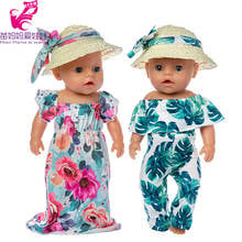 43cm Baby New Born Doll Clothes Summer Party Dress Set 18 Inch Doll Clothes Dress Set Children Christmas Gift 2024 - buy cheap