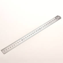 Regla métrica de Metal de acero inoxidable, herramienta de medición de doble cara de precisión, 30cm, 1 unidad 2024 - compra barato