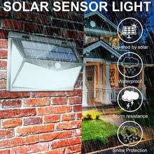 Bombilla LED Solar impermeable para exteriores, lámpara de jardín con Sensor de movimiento PIR, iluminación nocturna de seguridad, luz de pared, 208 LED 2024 - compra barato