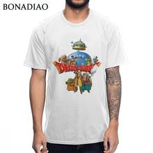 Camiseta de diseño de moda para hombre, camisa de Dragon Quest Warrior, 100% algodón, de verano, talla grande, 2019 2024 - compra barato
