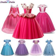 Disfraz de Bella Durmiente para niñas, vestidos de fiesta de noche, disfraz de princesa de Anime, vestidos elegantes, vestido esponjoso 2024 - compra barato