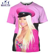 Mamba Top 3D Print Celebrity Singer Nicki Minaj T Shirt Men Cosplay Role Show Music Concert Women Tshirt Sexy Dance Fiery Attire 2024 - buy cheap