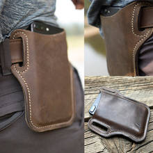 Men Cellphone Loop Holster Case Belt Waist Bag Props PU Leather Purse Phone Wallet 2024 - buy cheap