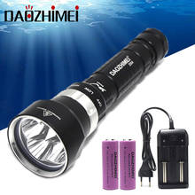 8000 Lumens DX4 XML XM-L2 40W  Waterproof LED Diving Flashlight Underwater Lamp Torch Flash Light +2*26650 Battery + Charge 2024 - buy cheap