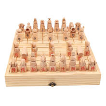 Wooden Foldable Chinese Chess Traditional Tabletop Chinese Chess Game Set Strategy Xiang Qi Board Games for Family Kids Adults 2024 - buy cheap