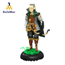 BuildMoc-figuras de elfo, Prince Archer, Set MOC Friends para niña, modelo de figura, bloques de construcción, figuras de bloques, juguetes para niños 2024 - compra barato