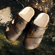 Оригинальные Классические садовые Вьетнамки; быстросохнущая водонепроницаемая обувь; мужские спортивные летние пляжные шлепанцы; уличные сандалии; обувь в американском стиле 2024 - купить недорого