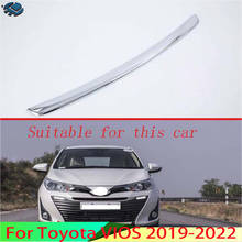 For Toyota VIOS 2019-2022 Car Decoration ABS Chrome Plated Before The Bar Bumper Cover Shield Trim Molding Lower Grille Styling 2024 - buy cheap