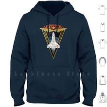 Skyline universo v01 hoodies manga longa foguete comunismo rússia urss espaço programa soviético vintage net nave espacial 2024 - compre barato