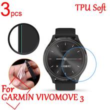 Película protetora de tela completa para garmin vivomove 3/3s vivosmart 4 gps esportes relógio inteligente 2024 - compre barato