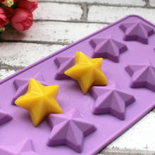 12Holes Mini Stars Silicone Soap Mold Handmade DIY Chocolate Biscuit Mold Soap Stome Mold Cake Decors Fondant Pastry Baking Tool 2024 - buy cheap