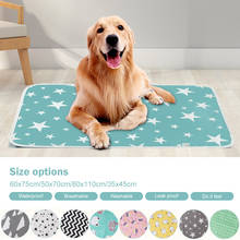 Urine Absorbent  Protect Diaper Mat Waterproof Reusable Training Pad Dog Car Seat Cover Washable Dog Pet Diaper Mat 2024 - buy cheap