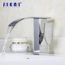 Jieni-torneira para pia do banheiro, água quente e fria, misturador de água, bronze, cromado, com único punho 2024 - compre barato