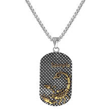 Мужское ожерелье с подвеской в виде Скорпиона Зодиака из нержавеющей стали 2024 - купить недорого