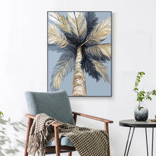 Cuadro de palmera con paisaje Tropical para decoración del dormitorio, póster impreso en lienzo para pared, sala de estar, sin marco 2024 - compra barato