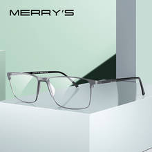 MERRY'S Men Titanium Alloy Business Style Glasses Frame Male Square Ultralight Eye Myopia Prescription Eyeglasses S2170 2024 - buy cheap