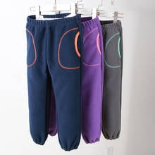 New Kids Polar Fleece Pants Boy Girl Spring Autumn Trousers Solid Color Soft Comfortable Sports High Quality 4-9 Years Clothes 2024 - buy cheap