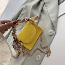 Летняя мини-сумка женская 2020 Новая модная маленькая квадратная сумка на плечо с узором «крокодиловая кожа» маленькая сумка на плечо 2024 - купить недорого