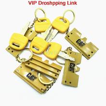 For CAT 305/320/330/336B/C/D excavator accessories pure copper ignition door lock key ring high quality excavator accessories 2024 - buy cheap