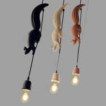 Children Kids room Chandelier  Resin Squirrel Lamp Loft home decor Industrial Retro Chandelier 2024 - buy cheap