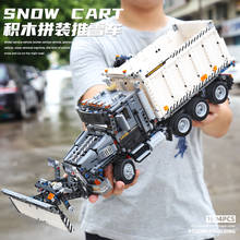 Mould King-13166 1637 piezas MOC de alta tecnología para la limpieza de la nieve, coche de gran vehículo, bloques de construcción, modelo de camión, juguetes, regalo 2024 - compra barato