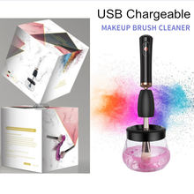 Free Ship Electric Makeup Brush Cleaner And Dryer Machine Type C Charged Silicone Plug Automatic Makeup Brush Cleaner Spinner 2024 - buy cheap