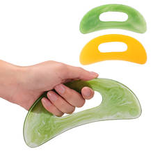 Resin Gua Sha Scraper Board Massage Tool Slimming Gouache Scraper For Face Neck Skin Lifting Wrinkle Remover Beauty Body Massage 2024 - купить недорого