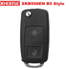 XHORSE XKB508EN Wire Universal Remote Key B5 Style 2 Buttons for VVDI Key Tool, VVDI2(English Version) 2024 - купить недорого